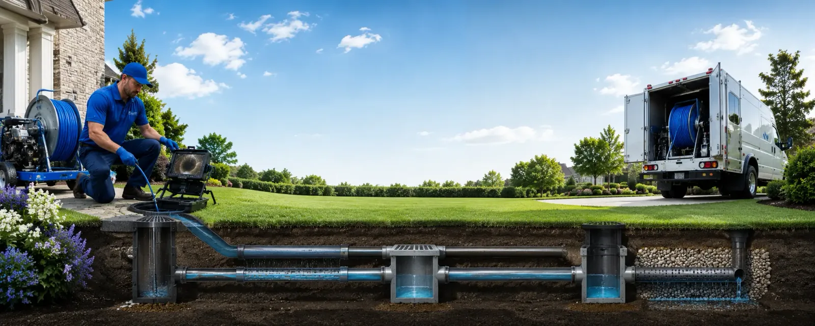 Outdoor drain cleaning information for Union, NH